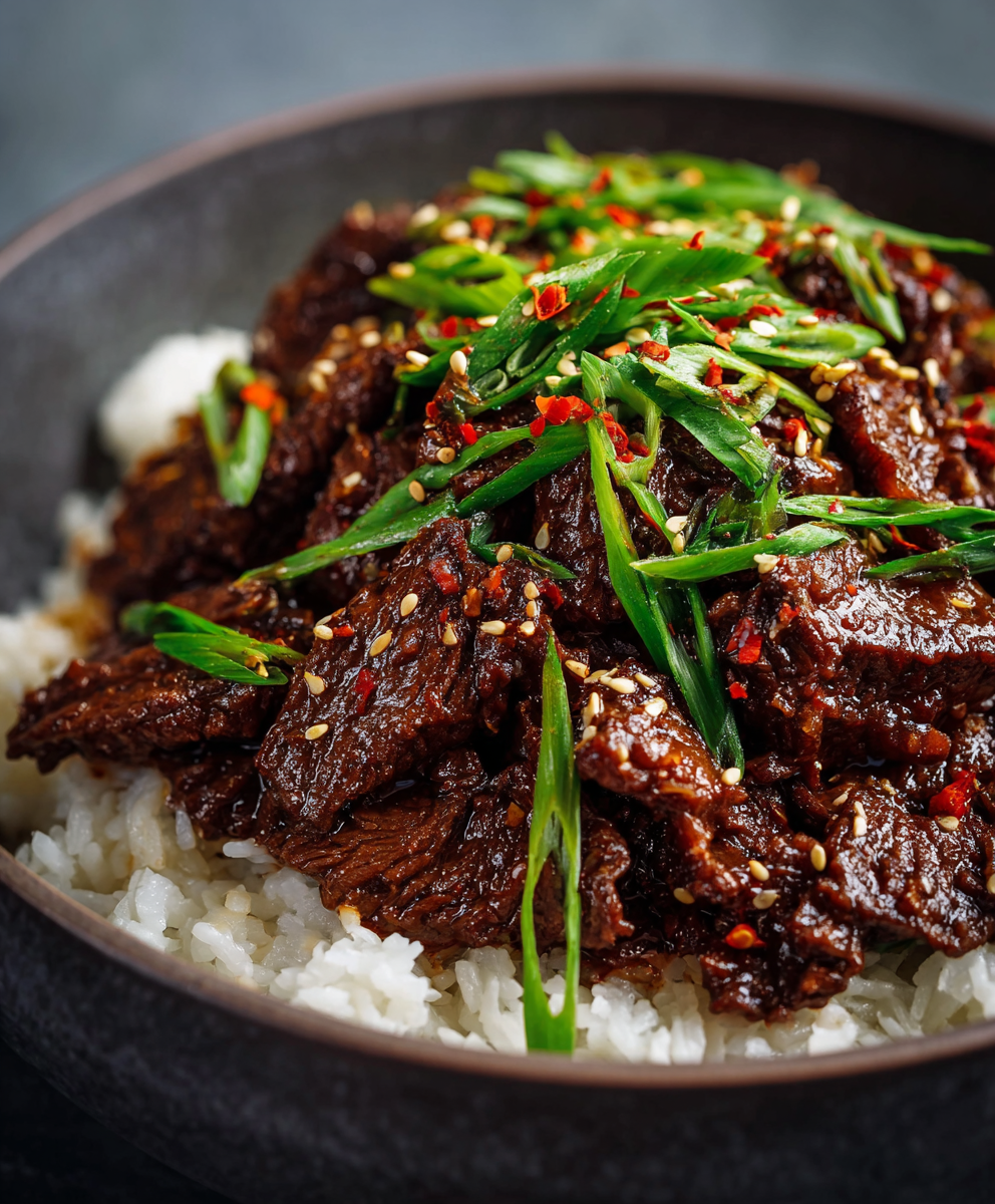 Shredded Korean beef in slow cooker
