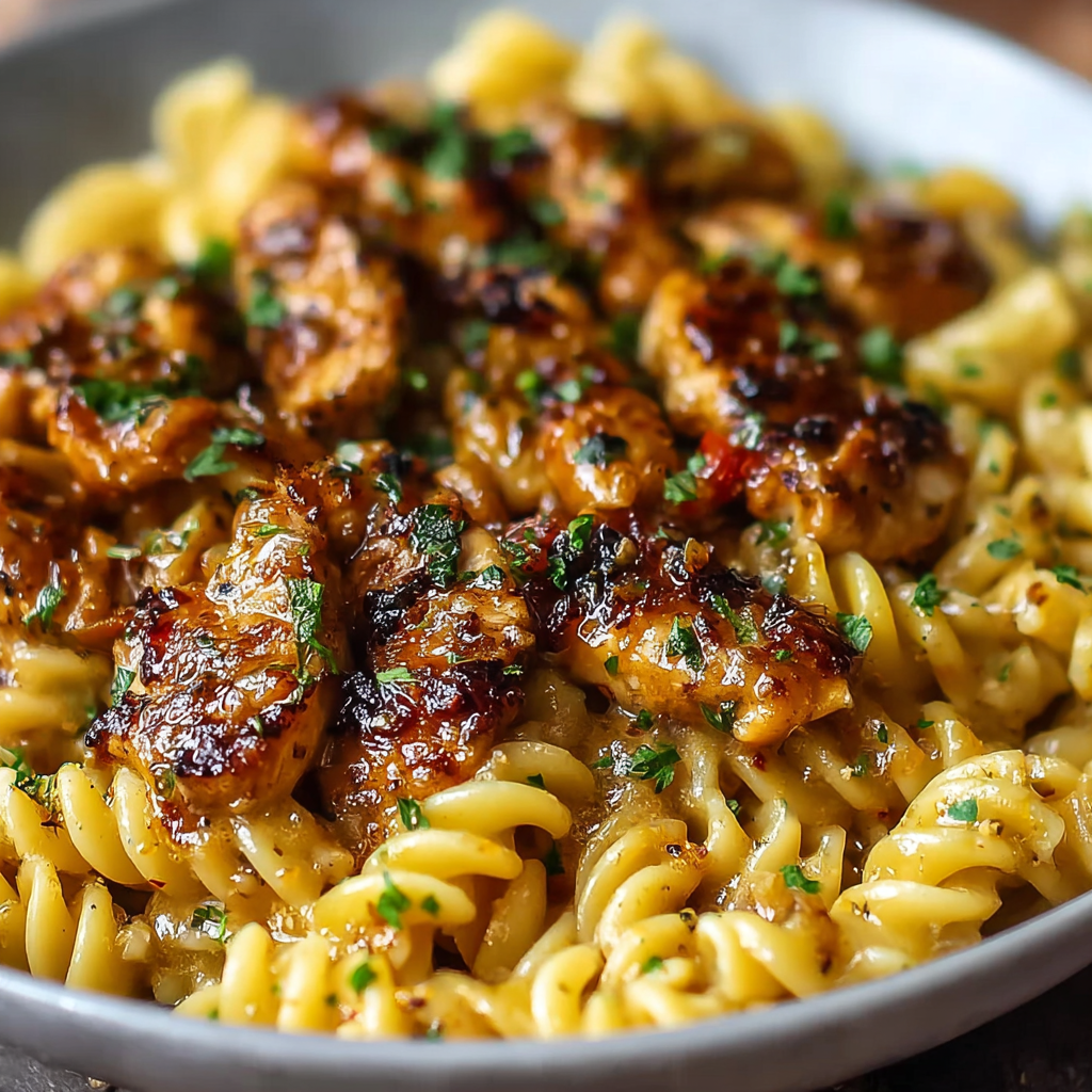 Pasta served in bowls garnished with parsley