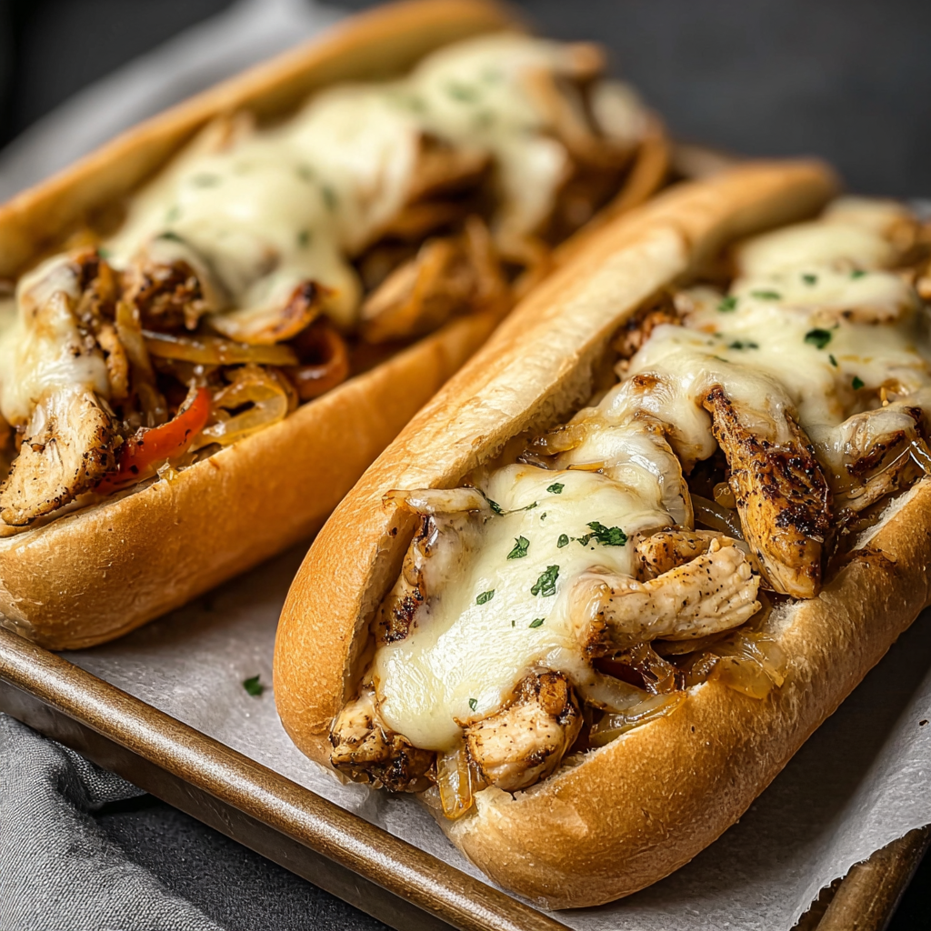 toasted hoagie rolls with melty cheese