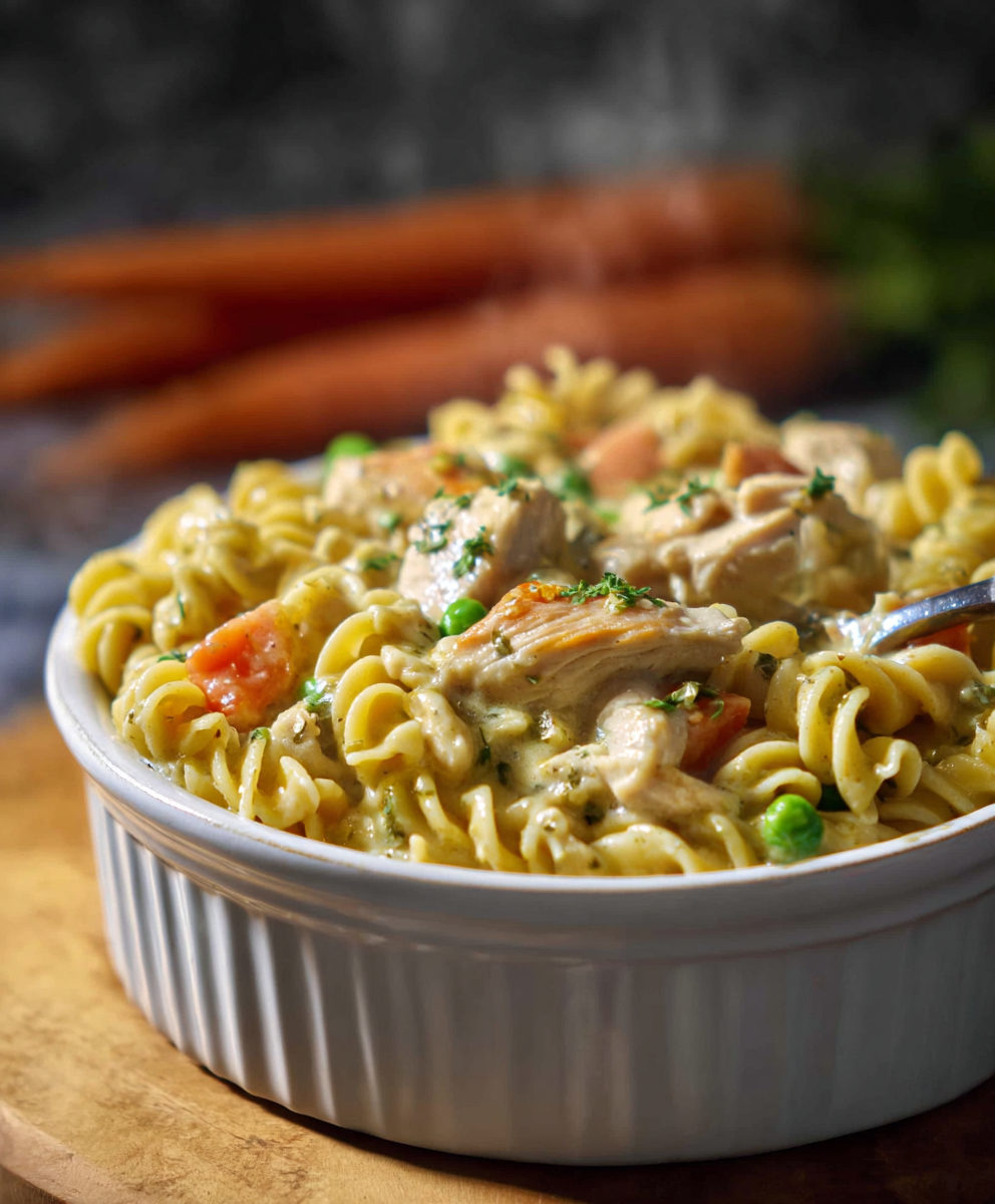 Quick Chicken Pot Pie Pasta