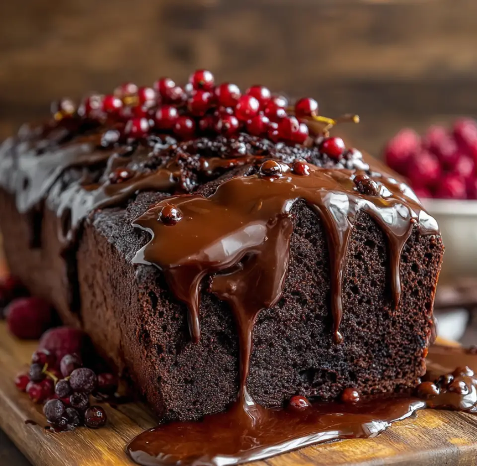 Hot Fudge Brownie Bread