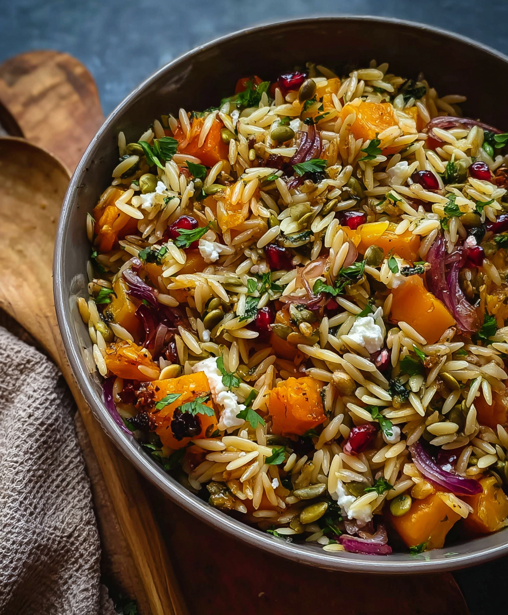 Fall Harvest Orzo Salad