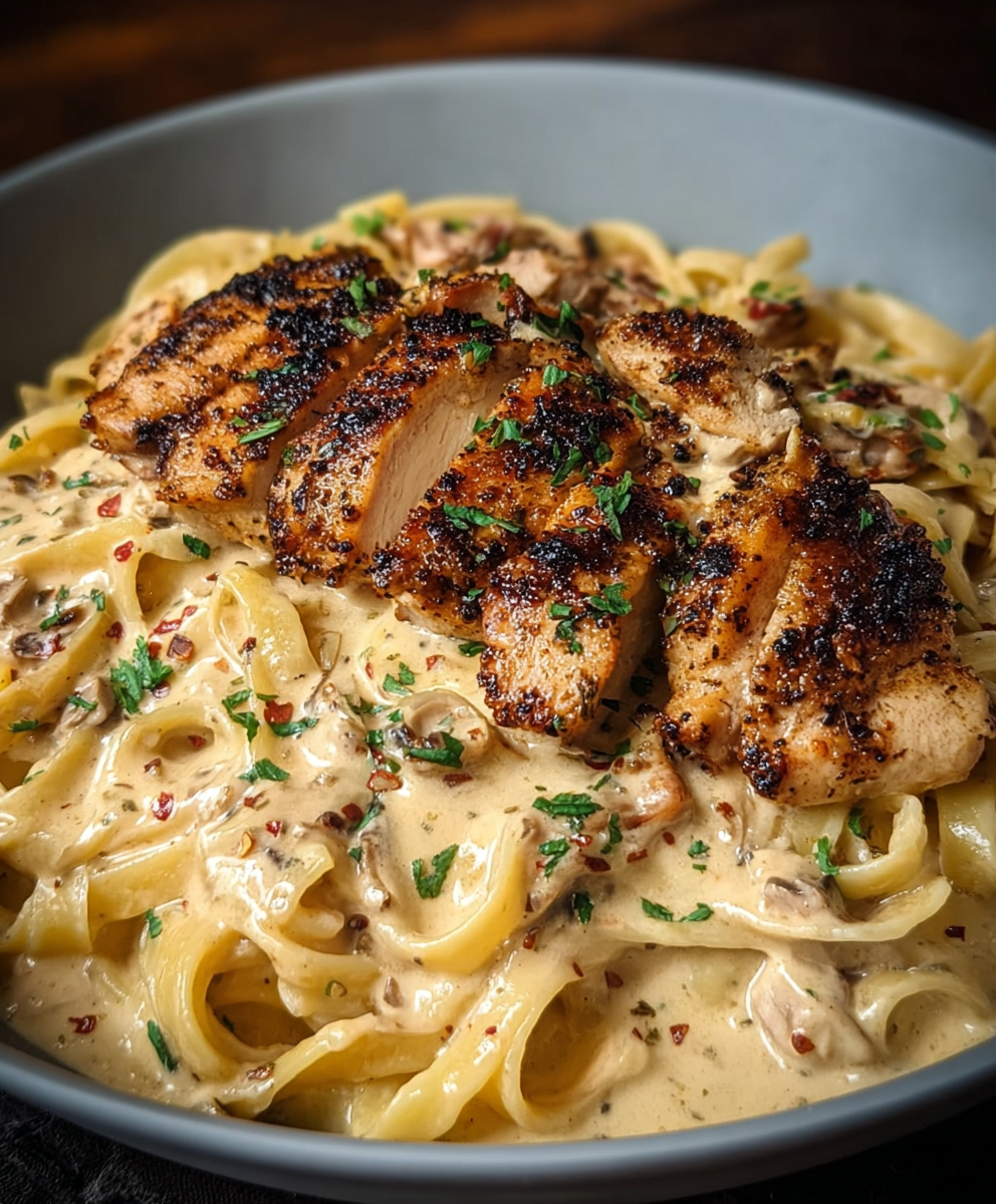 Blackened Cajun Chicken Alfredo