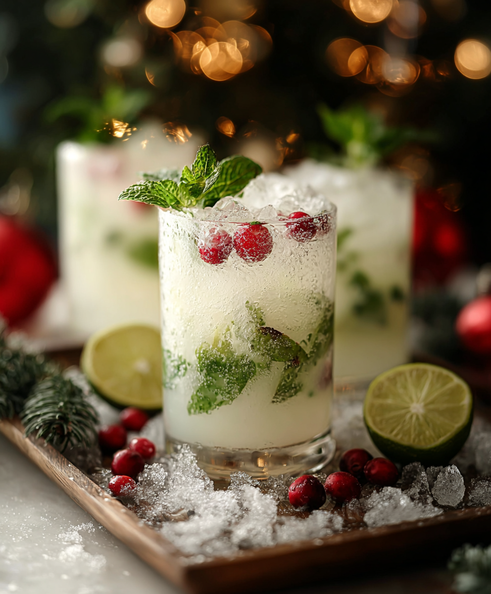 Celebrate the Season with White Christmas Mojitos