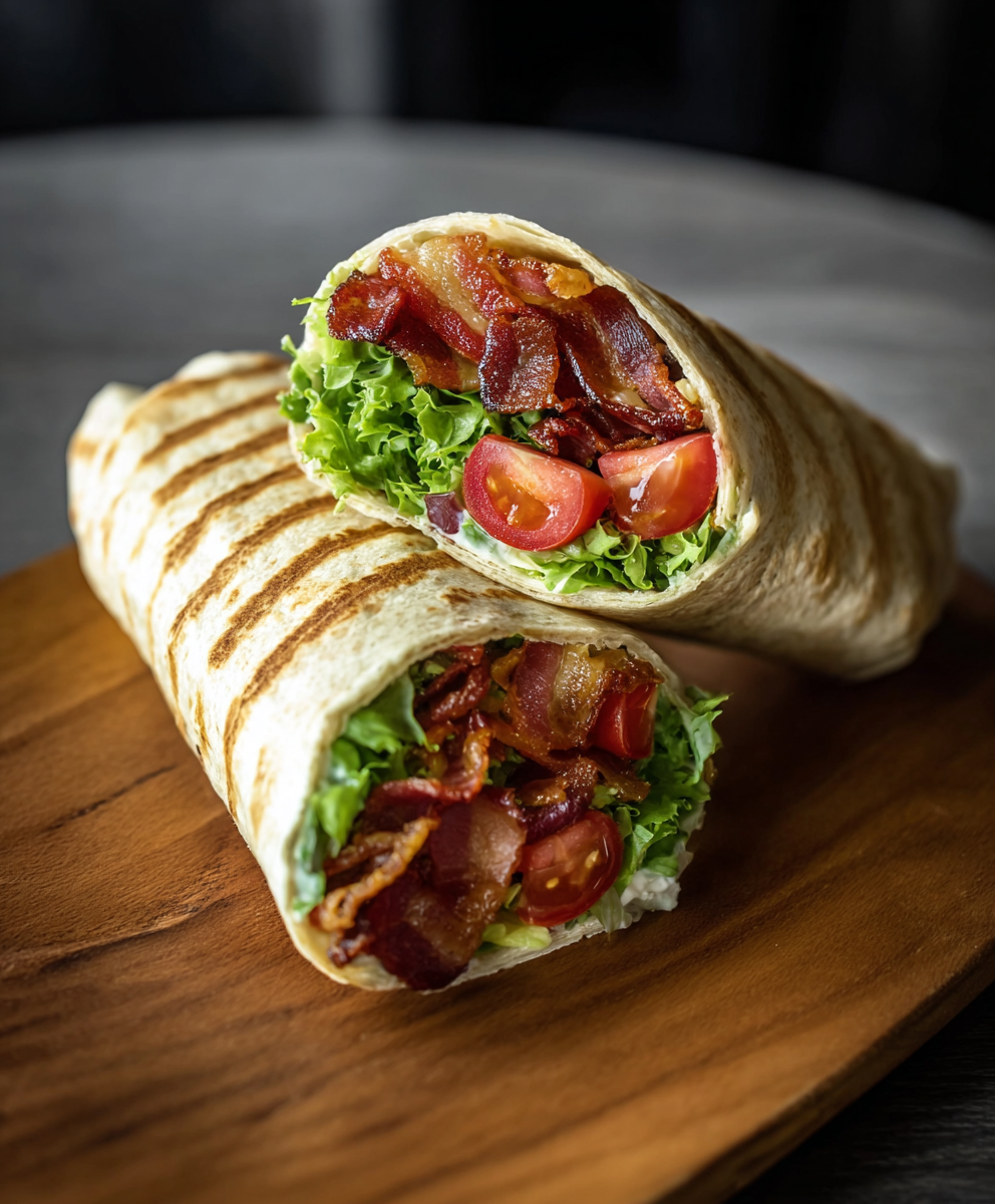 Gourmet BLT Wraps with Secret Sauce