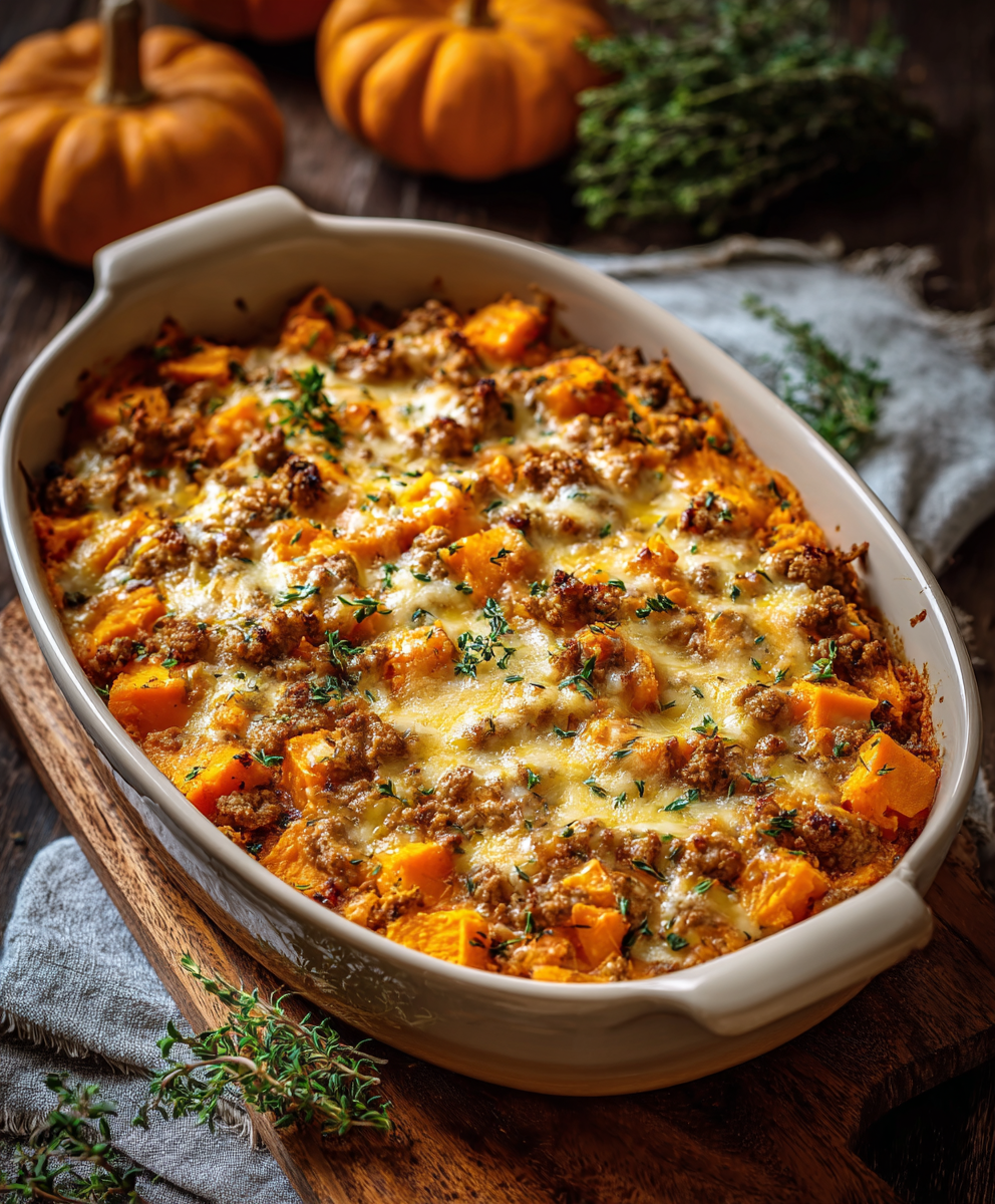 Irresistible Ground Turkey Sweet Potato Casserole