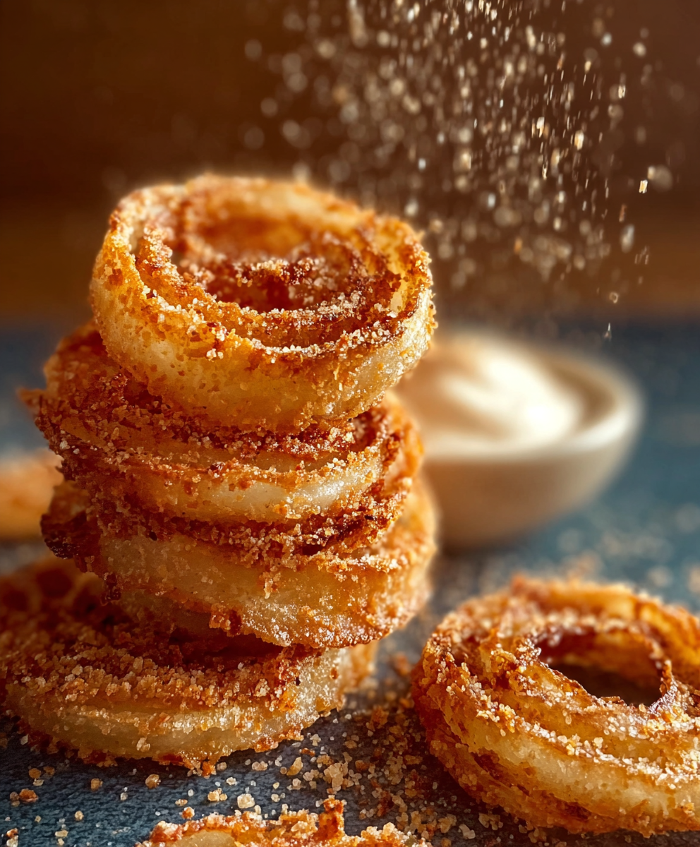 Viral Parmesan Onion Rings