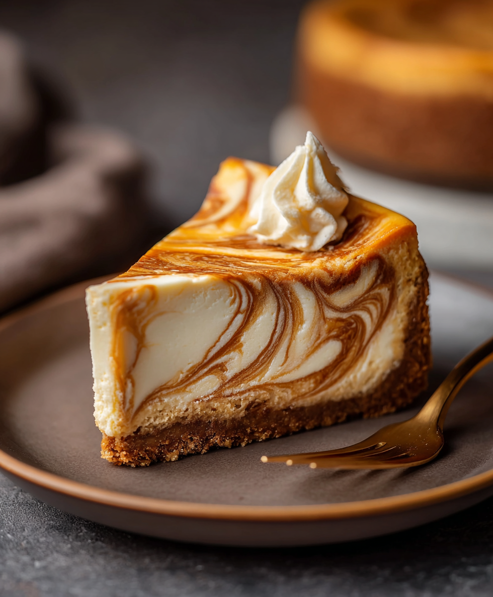 Pumpkin Swirl Cheesecake