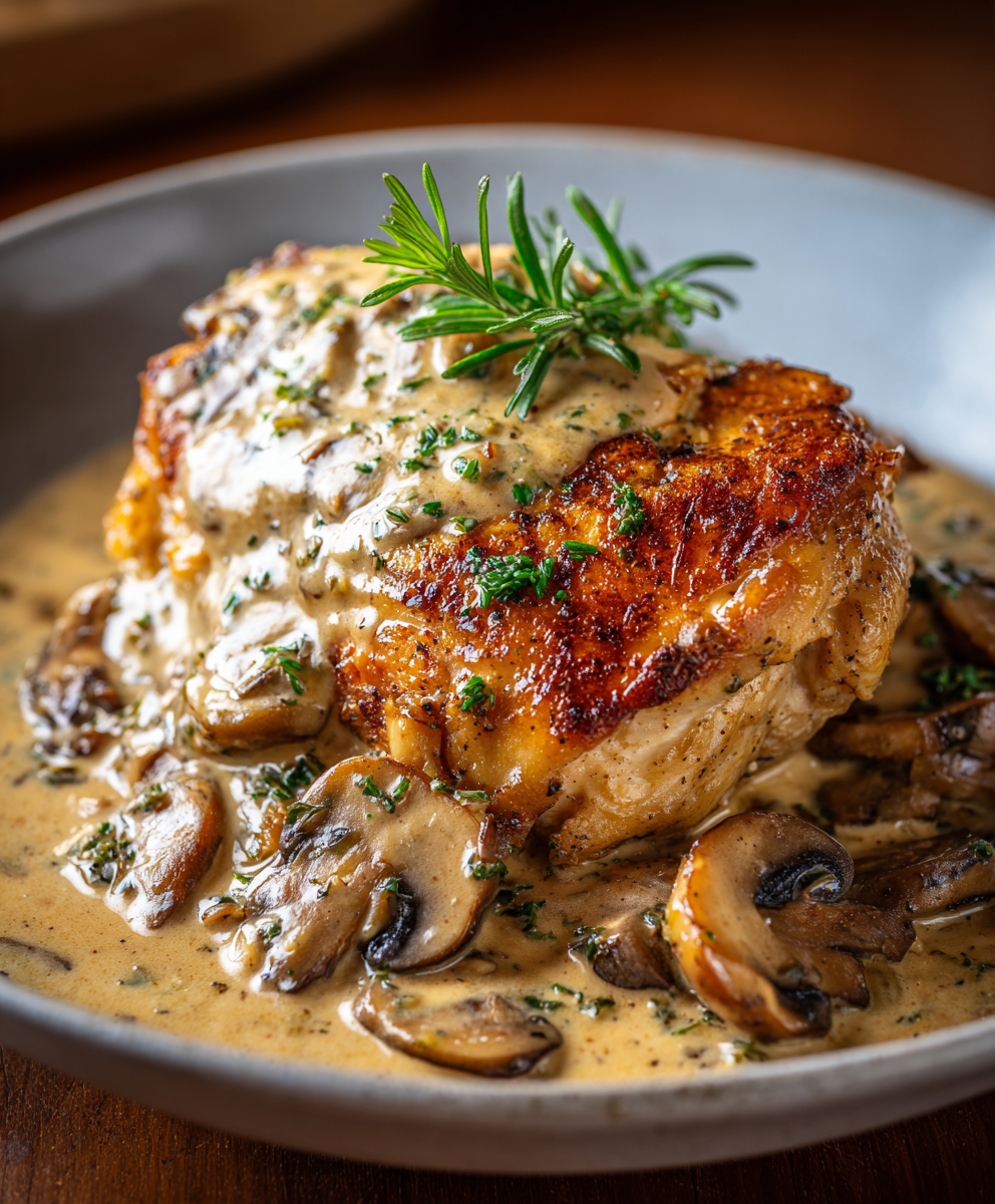 Serving suggestion: chicken and gravy over mashed potatoes