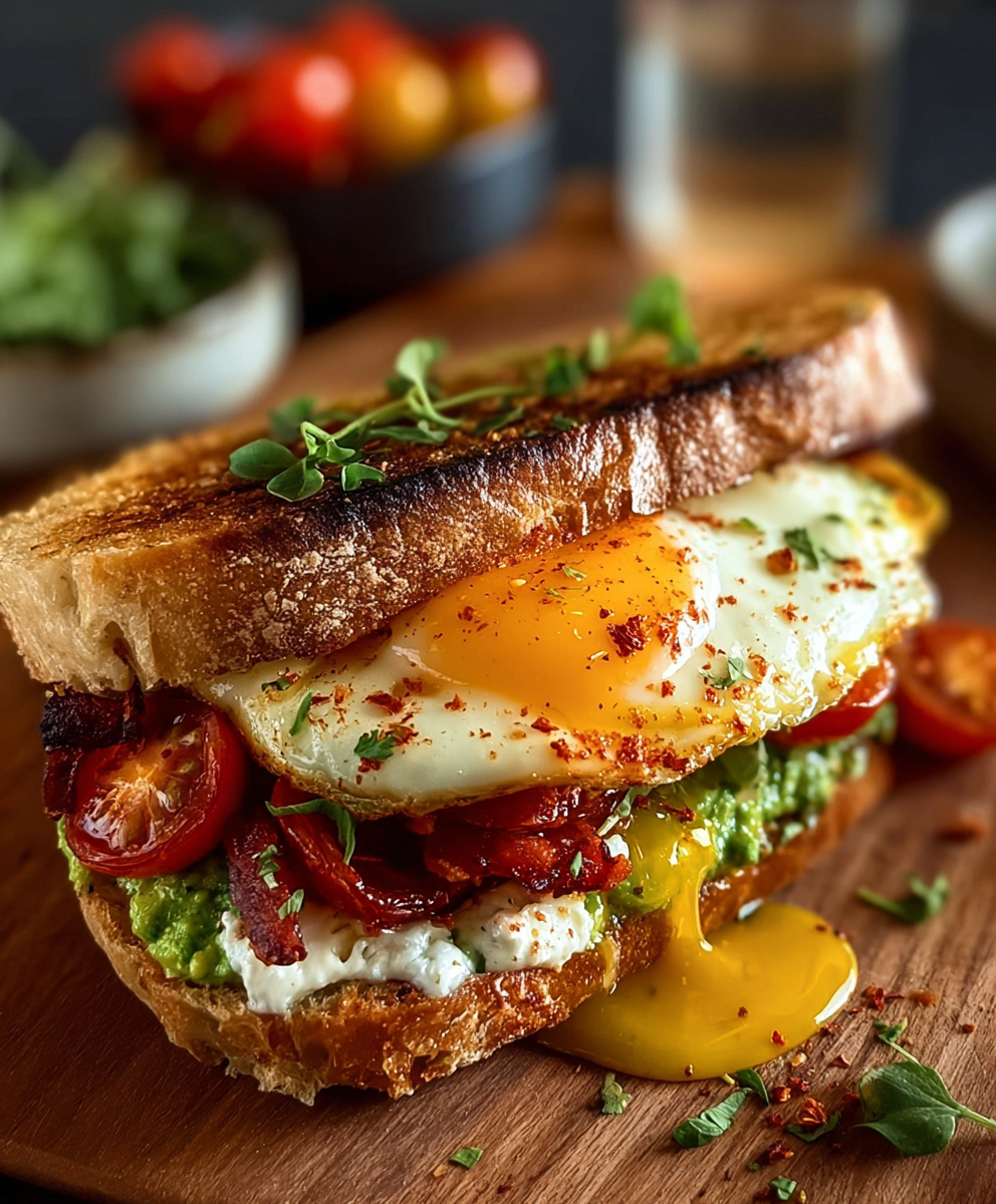 Mediterranean Breakfast Sandwich
