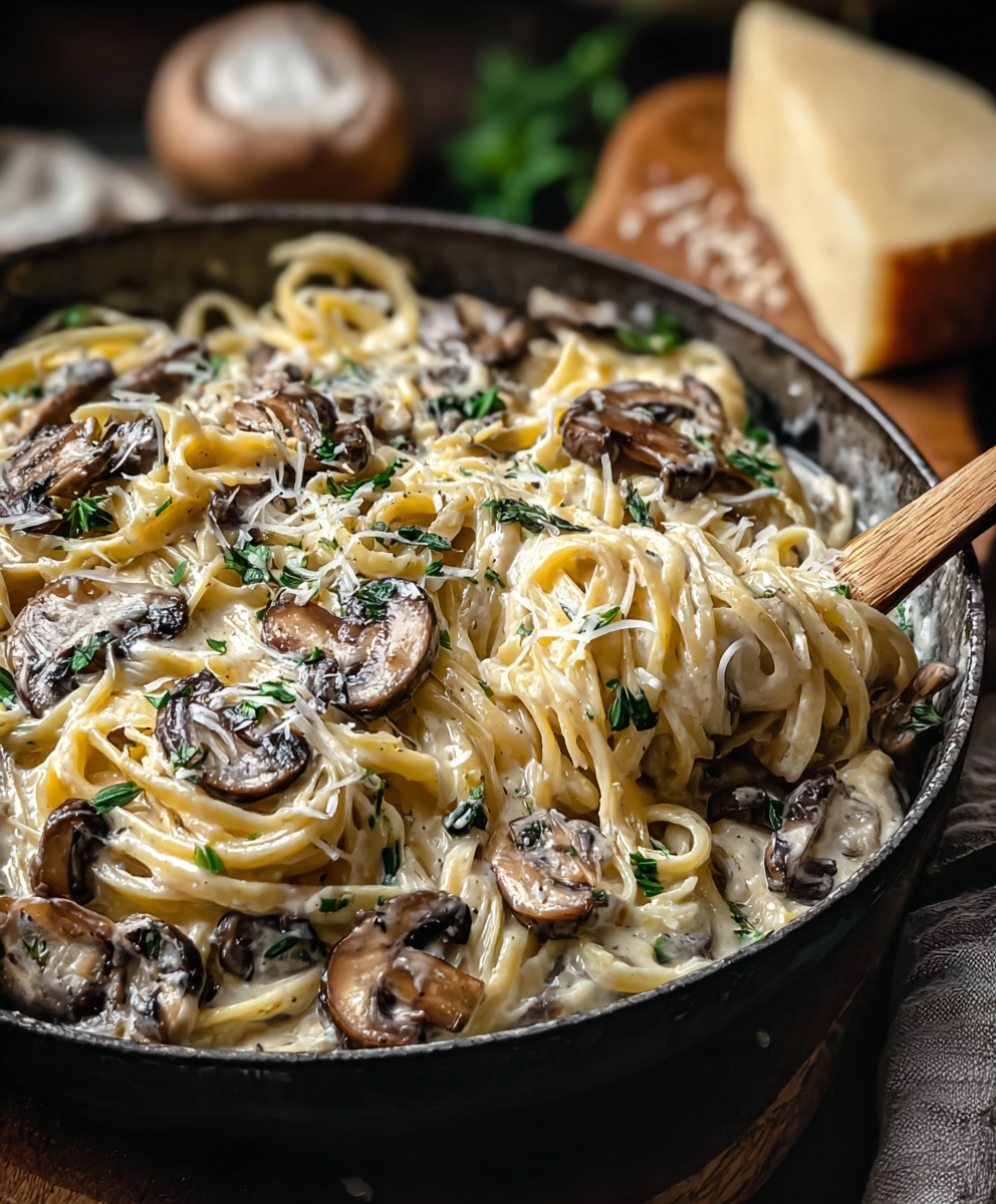 Creamy Mushroom Gruyère Pasta