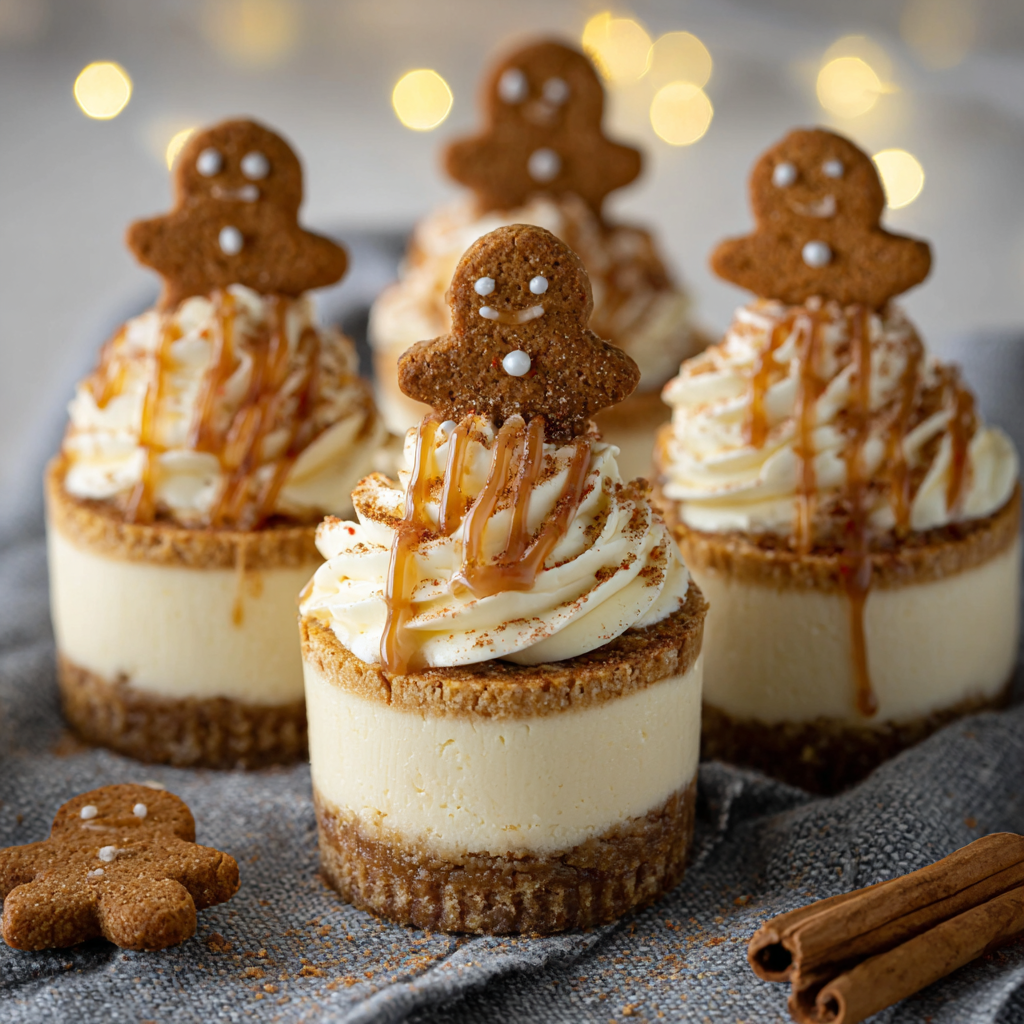 Gingerbread Cheesecake Cups
