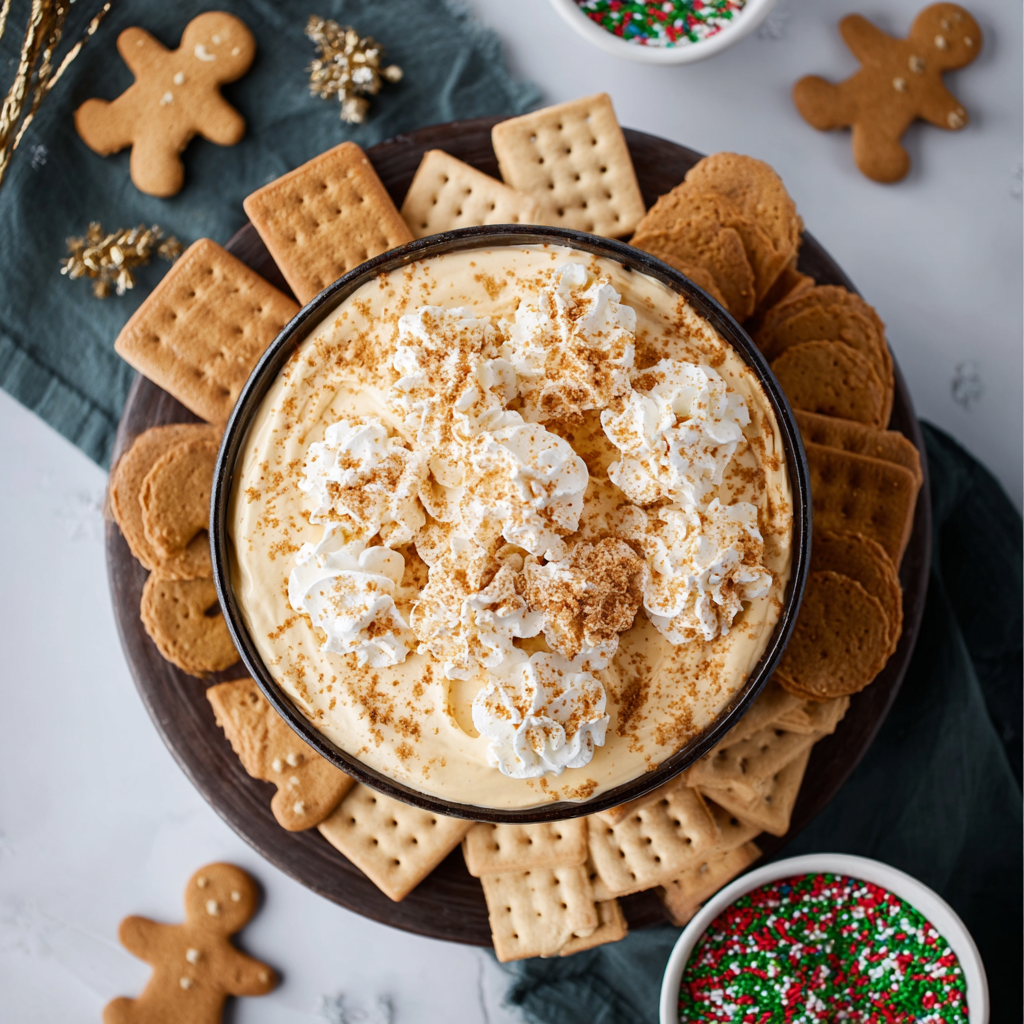 Close-up of spiced gingerbread dip texture