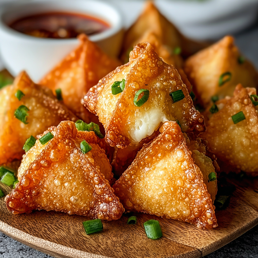 Crab Rangoon Bombs frying in a skillet