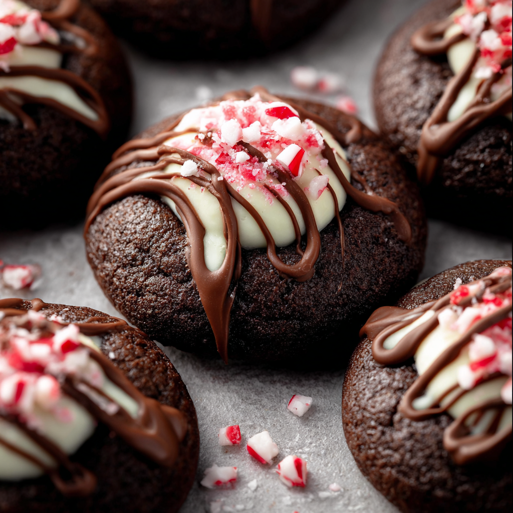 Close-up of a Chocolate Peppermint Blossom with powdered sugar