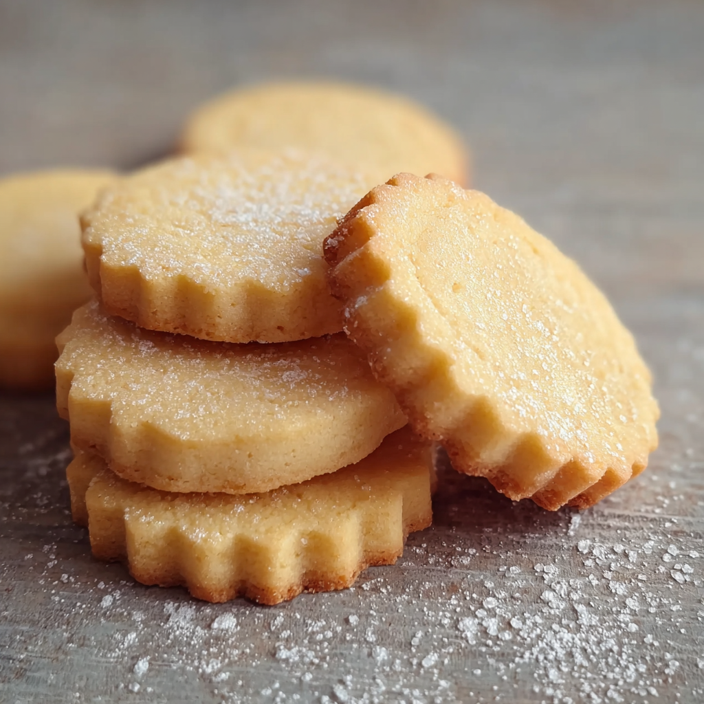 Sliced French butter cookie dough on a baking sheet