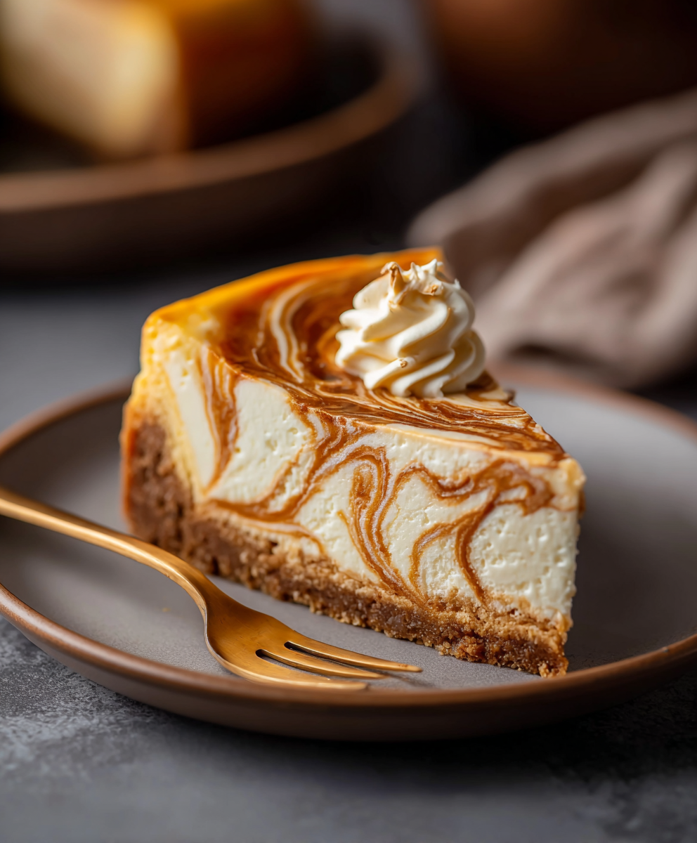 Pumpkin Swirl Cheesecake