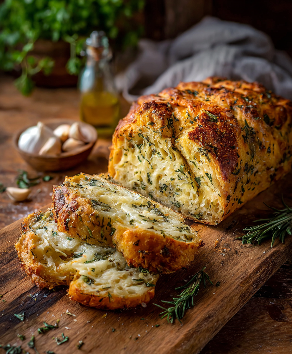Italian Herbs and Cheese Bread