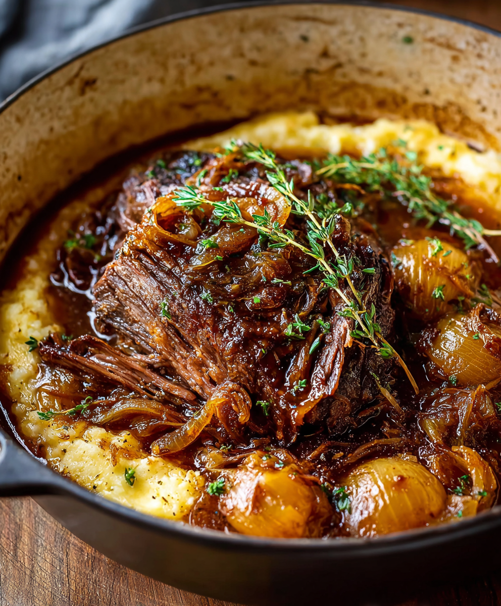 Comforting French Onion Pot Roast