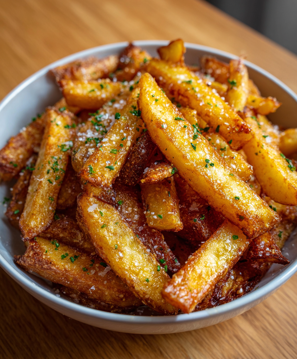 Apples sliced into fries arranged on a cutting board