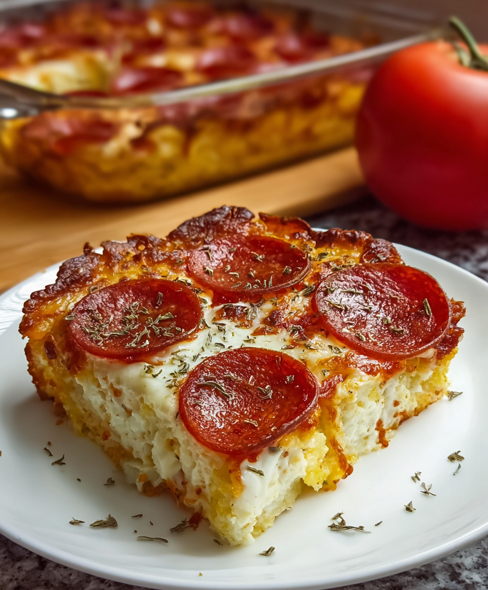 Slice served with marinara sauce