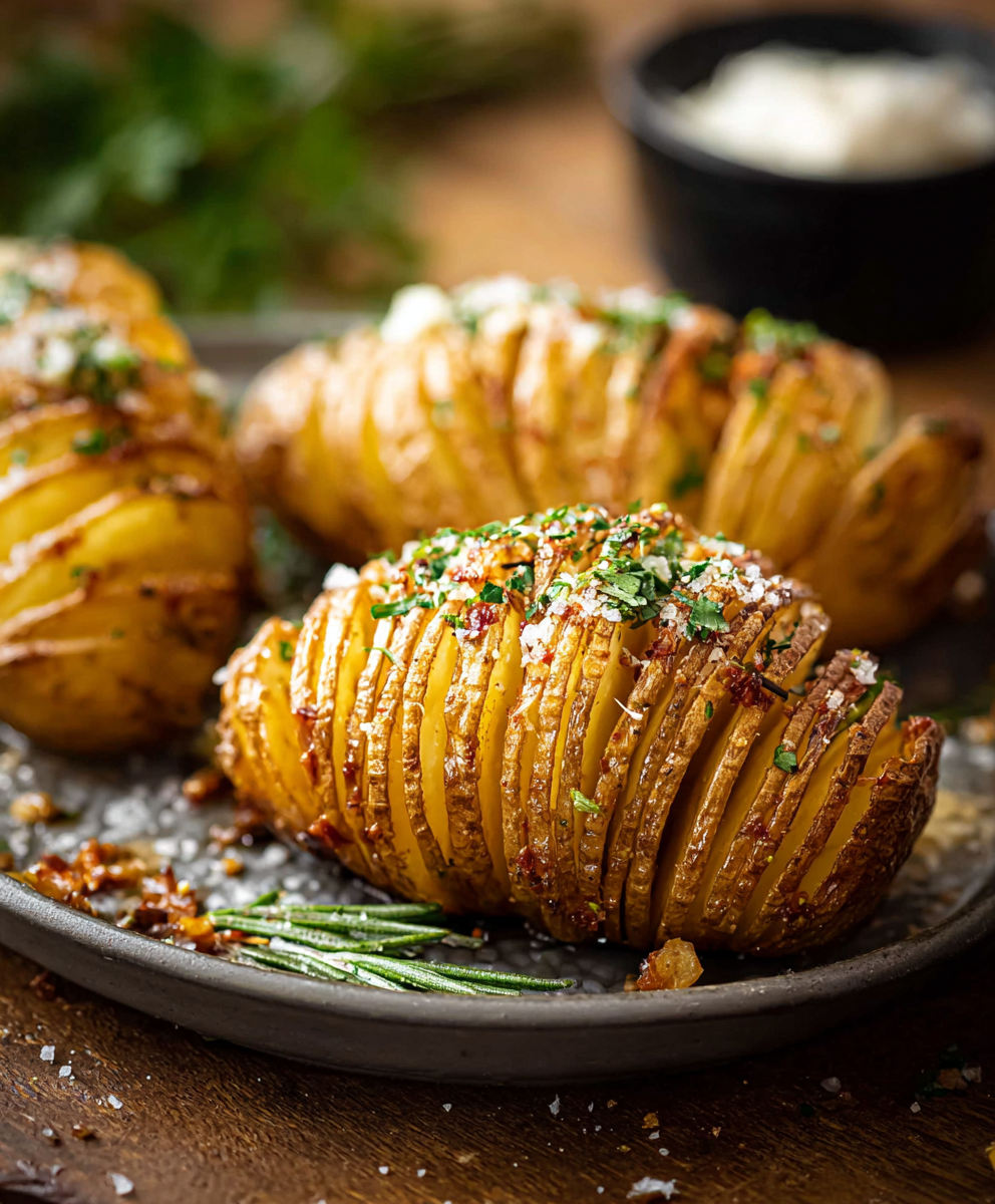 Crispy Hasselback Potatoes