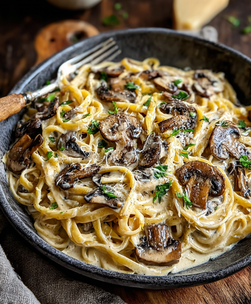 Creamy Mushroom Gruyere Pasta
