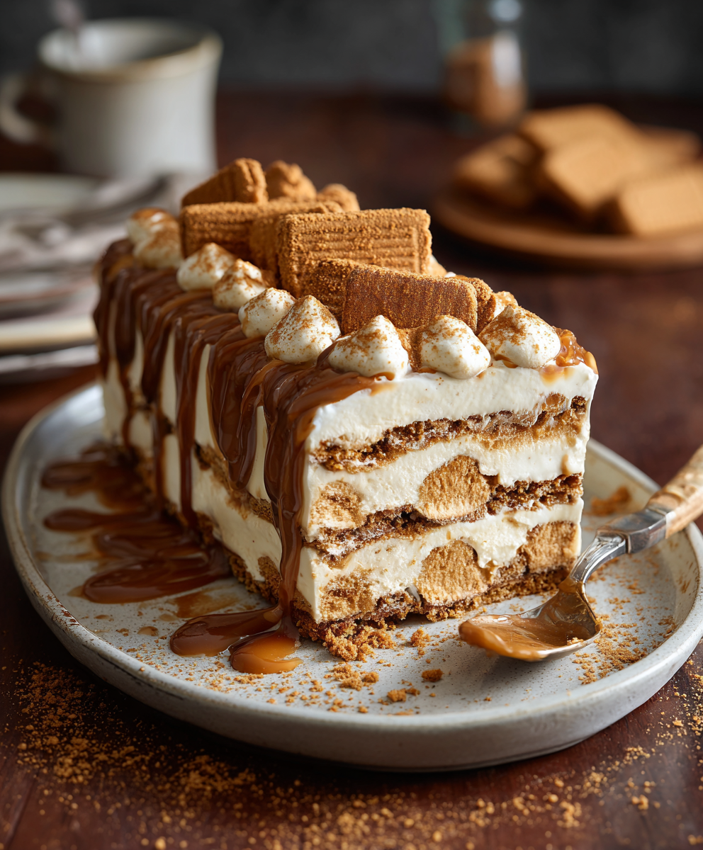 Biscoff Icebox Cake