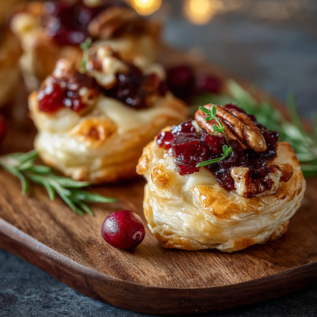Baked Cranberry Brie Bites