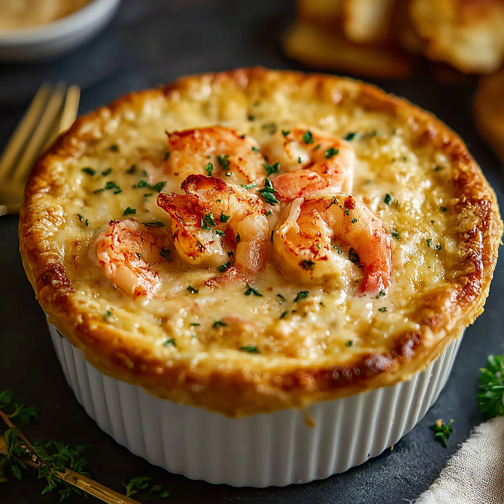 Shrimp & Lobster Cheddar Bay Biscuit Pot Pie