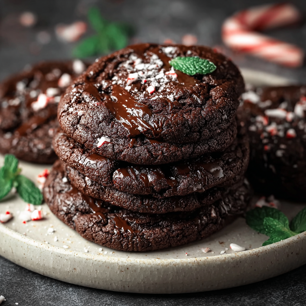 Double Chocolate Mint Cookies