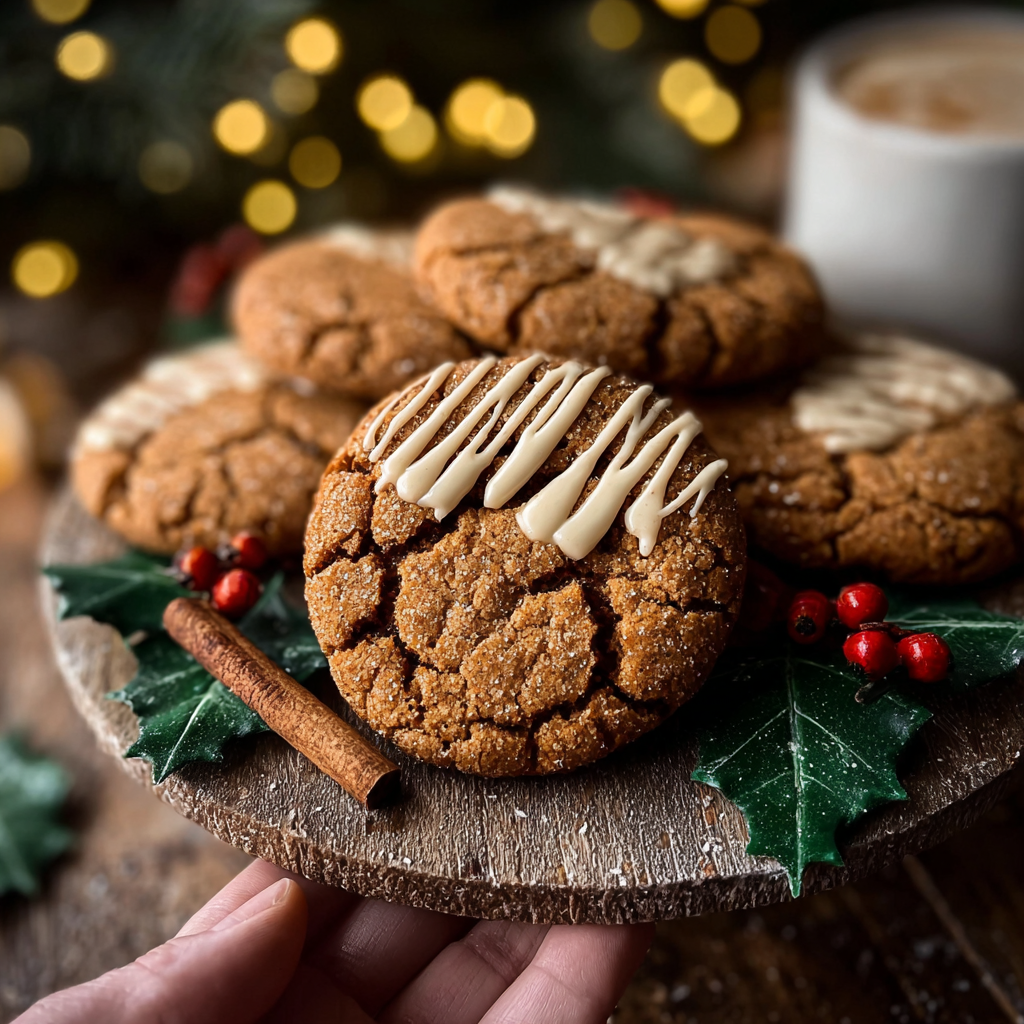 cookies on a cooling rack with white chocolate dip