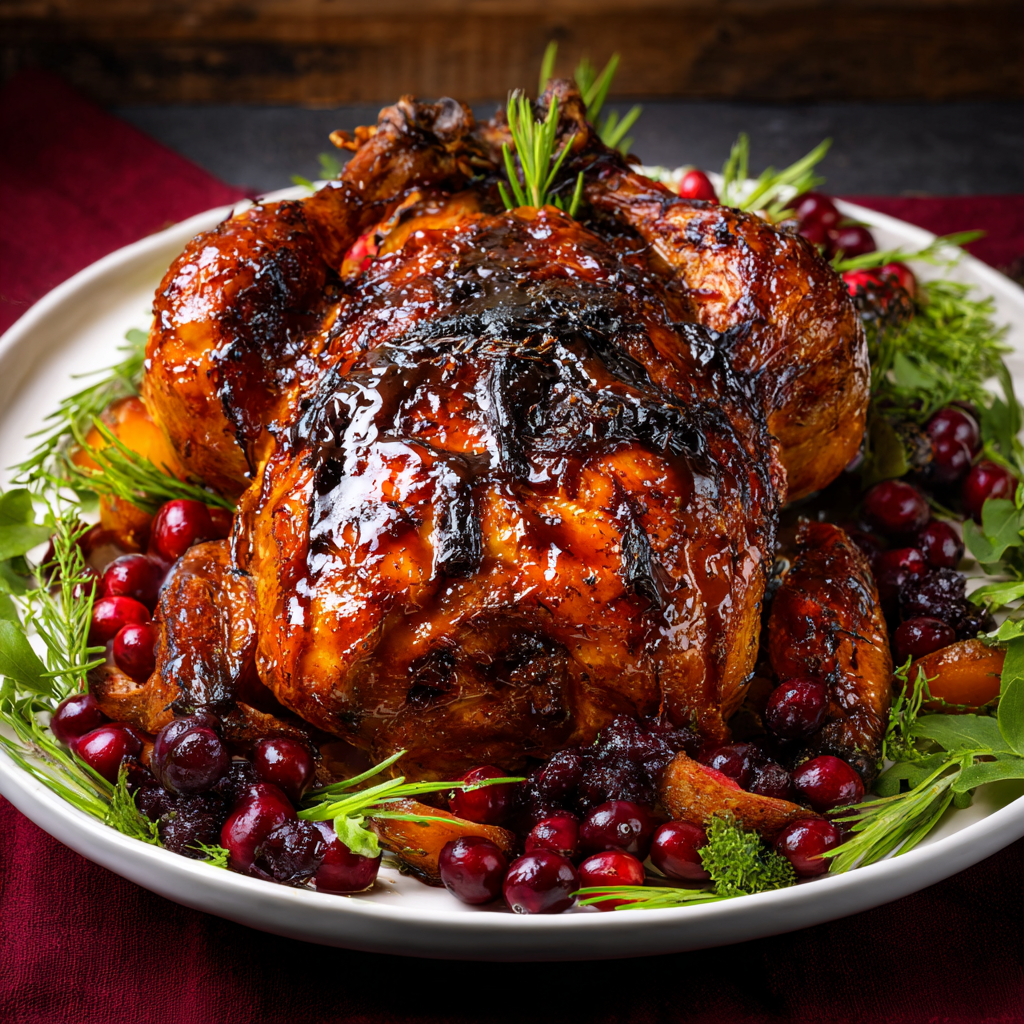 Cranberry Maple Roast Chicken