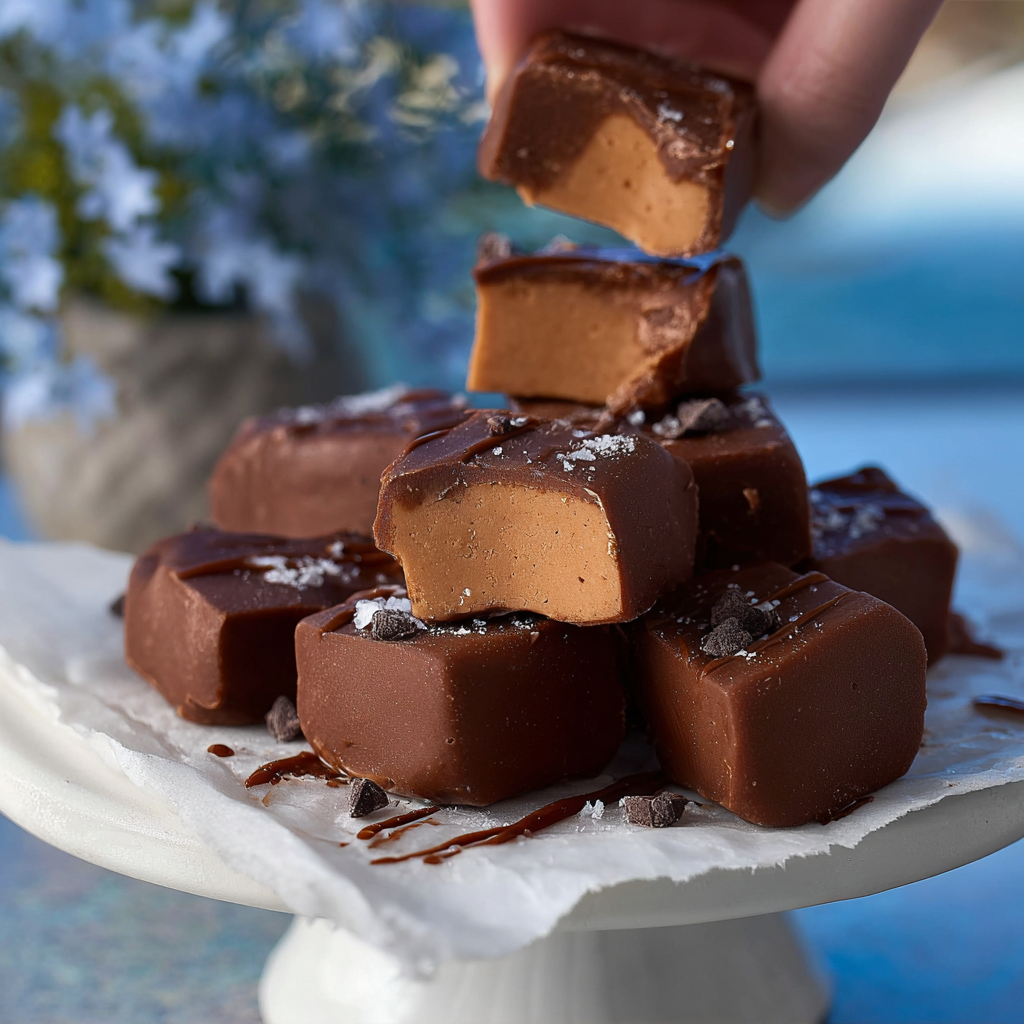 Mackinac Island fudge spread on a silicone mat