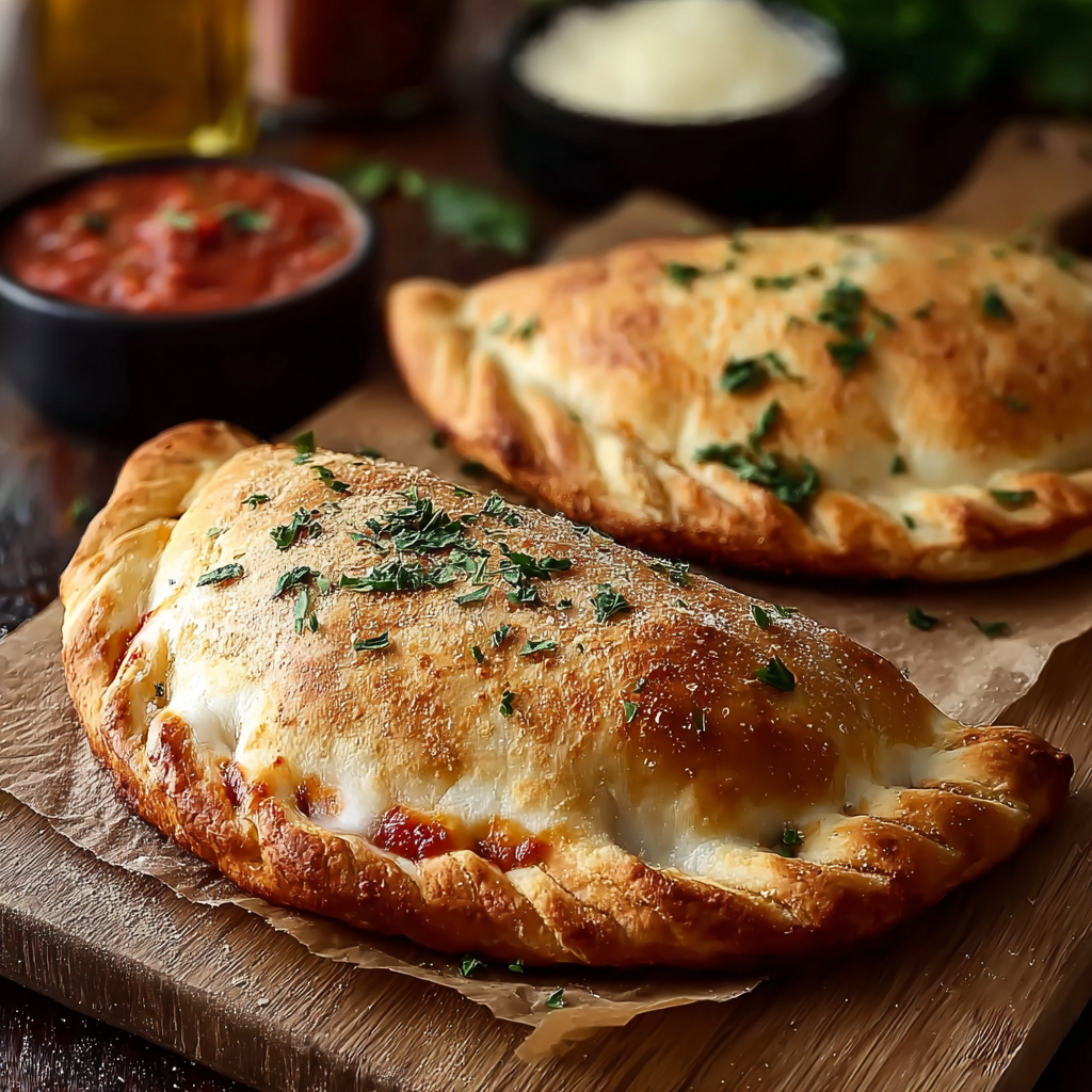 Classic Pepperoni & Spinach Calzones