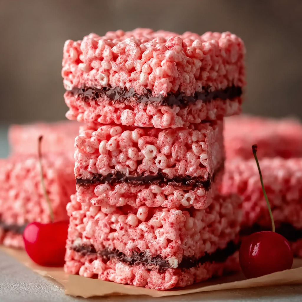 Cherry Rice Krispie Treats
