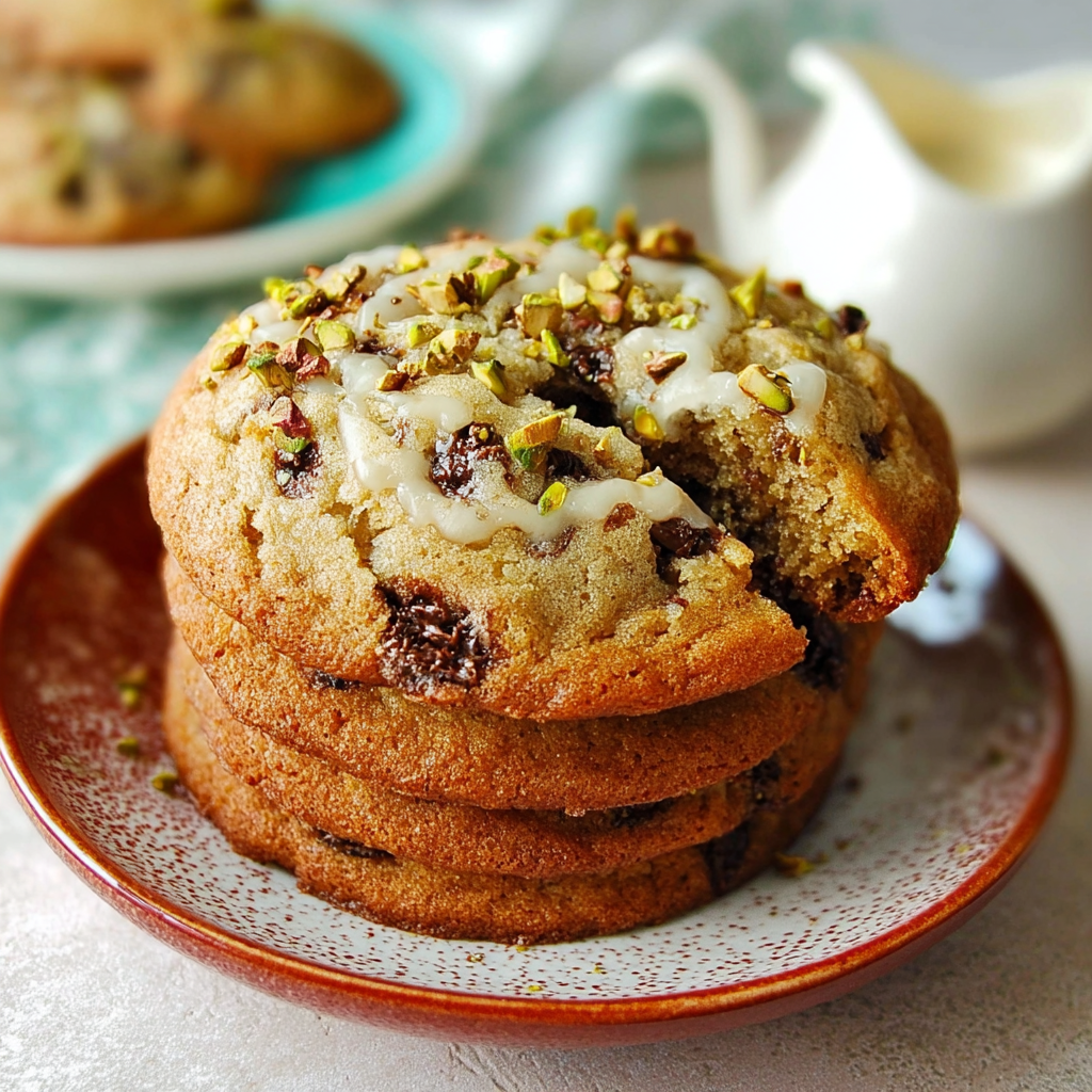 Baked Eid chocolate pecan cake in a pan with sliced pieces