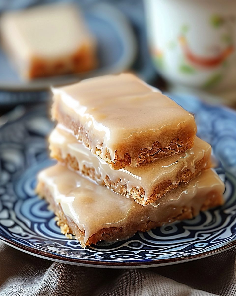 Soft Baked Maple Donut Bars