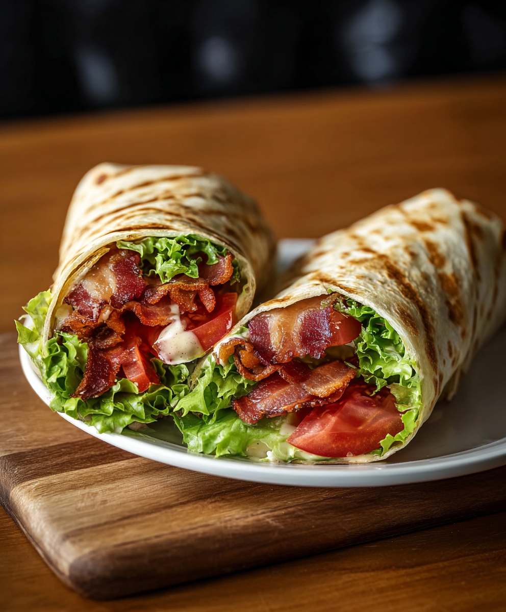 Gourmet BLT Wraps with Secret Sauce