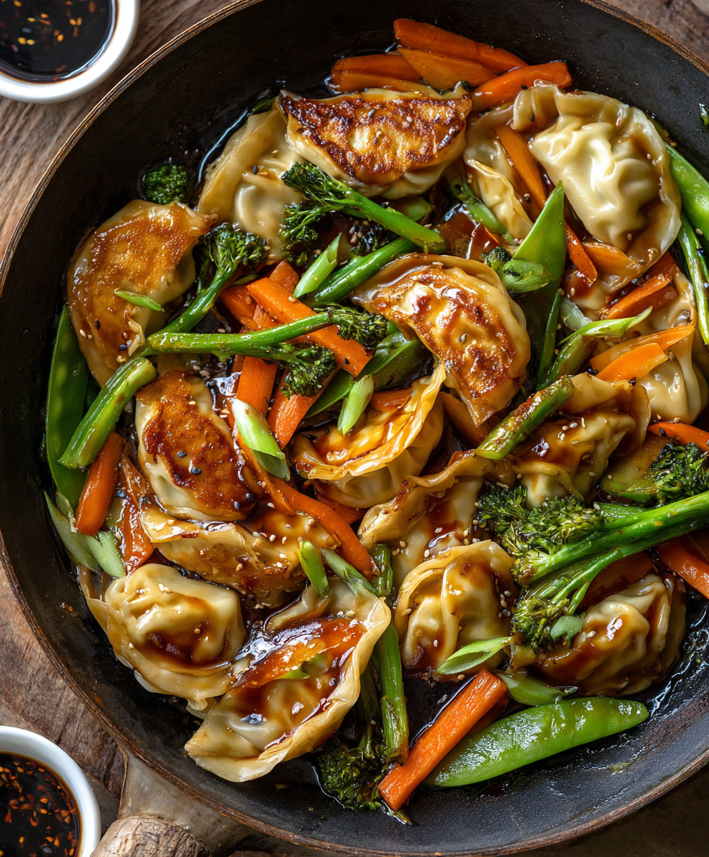 Pan-Seared Potsticker Stir Fry