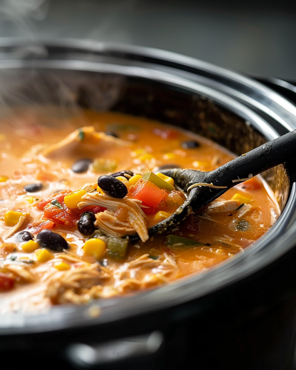 Crockpot Chicken Tortilla Soup