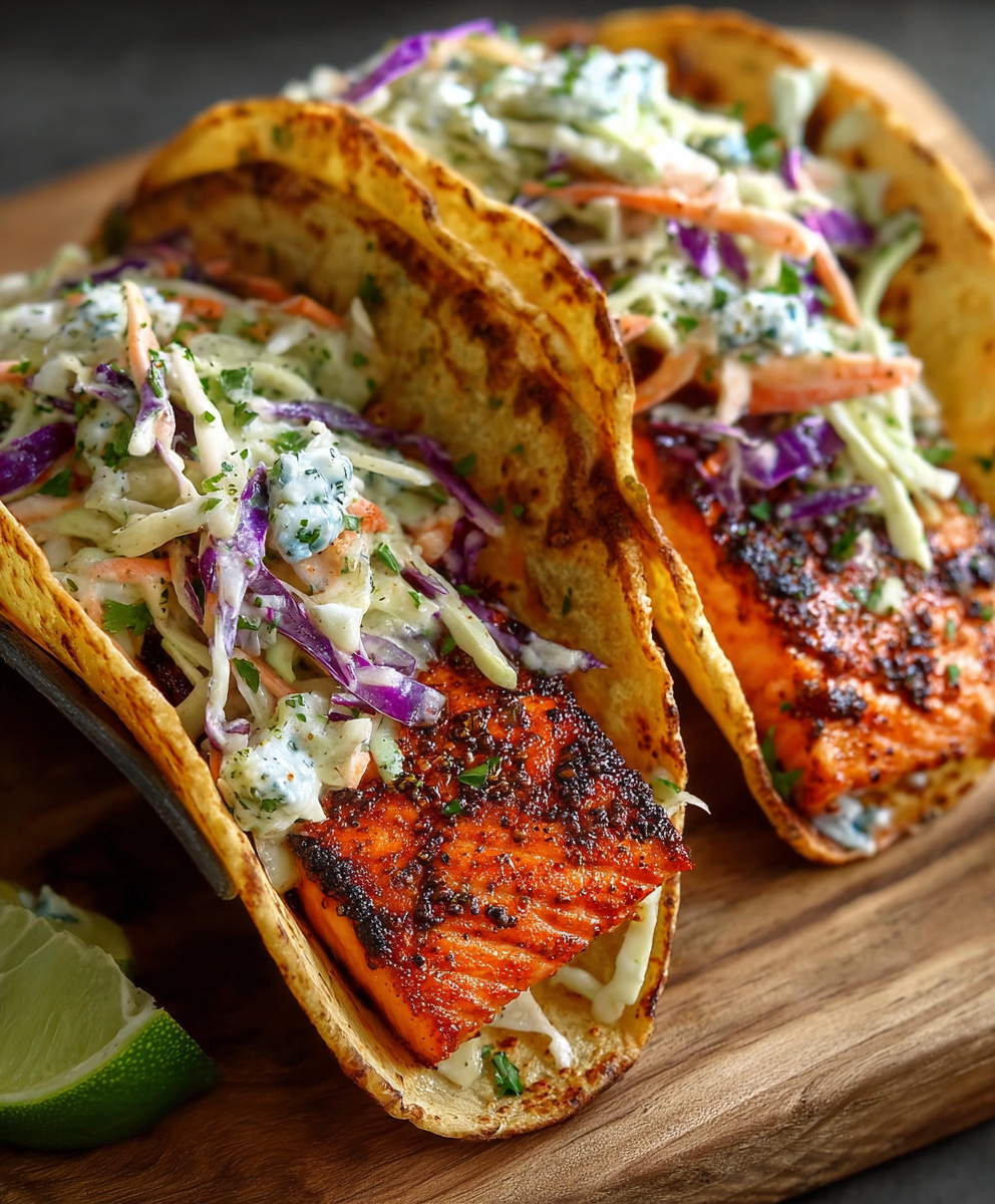 Air fryer salmon fillets in basket