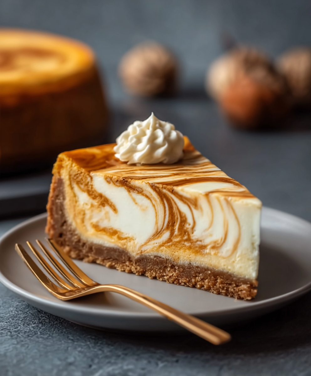 Pumpkin Swirl Cheesecake