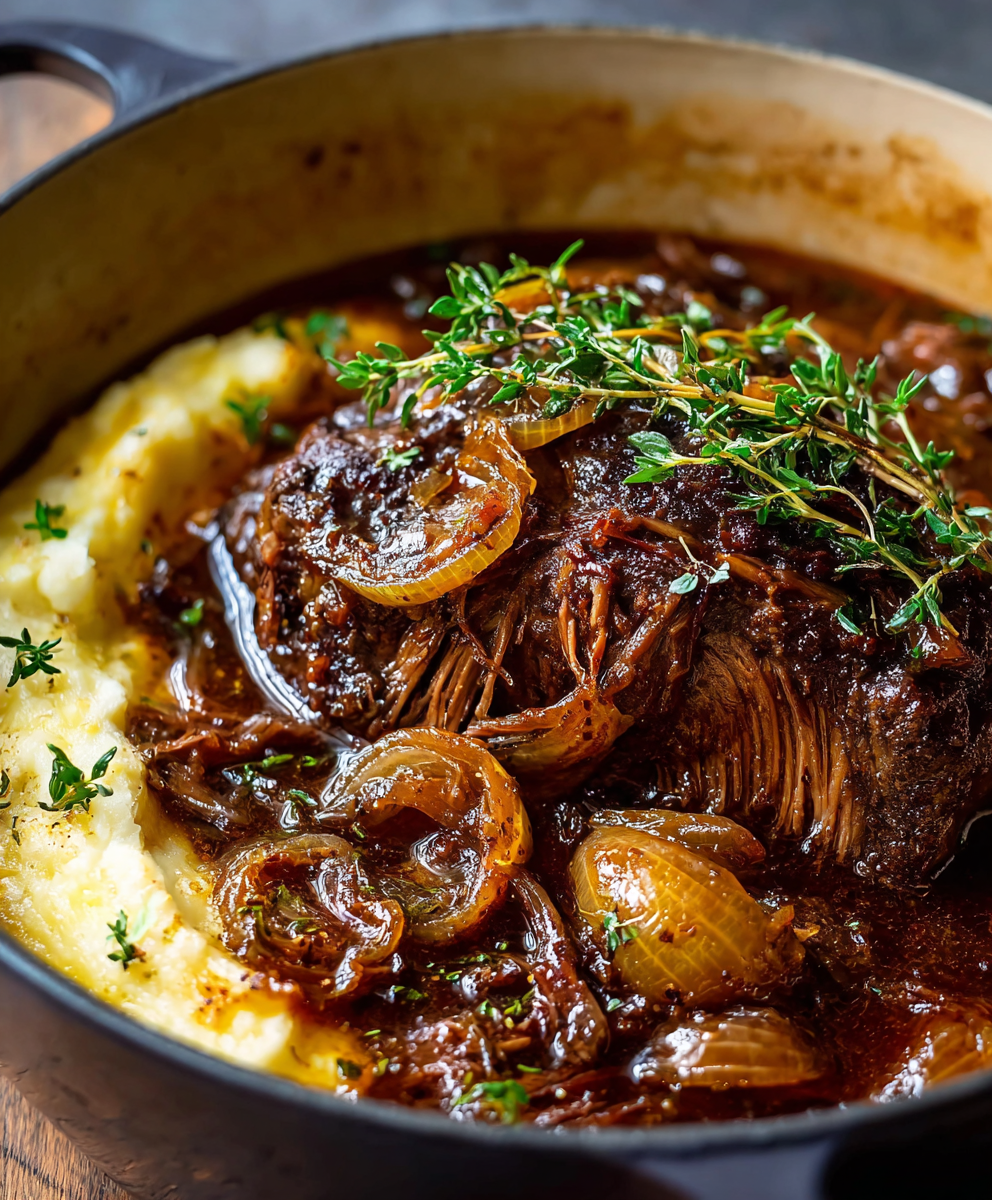 Comforting French Onion Pot Roast