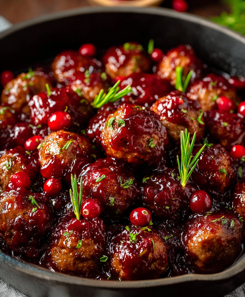 Quick Christmas Cranberry Meatballs for Festive Gatherings