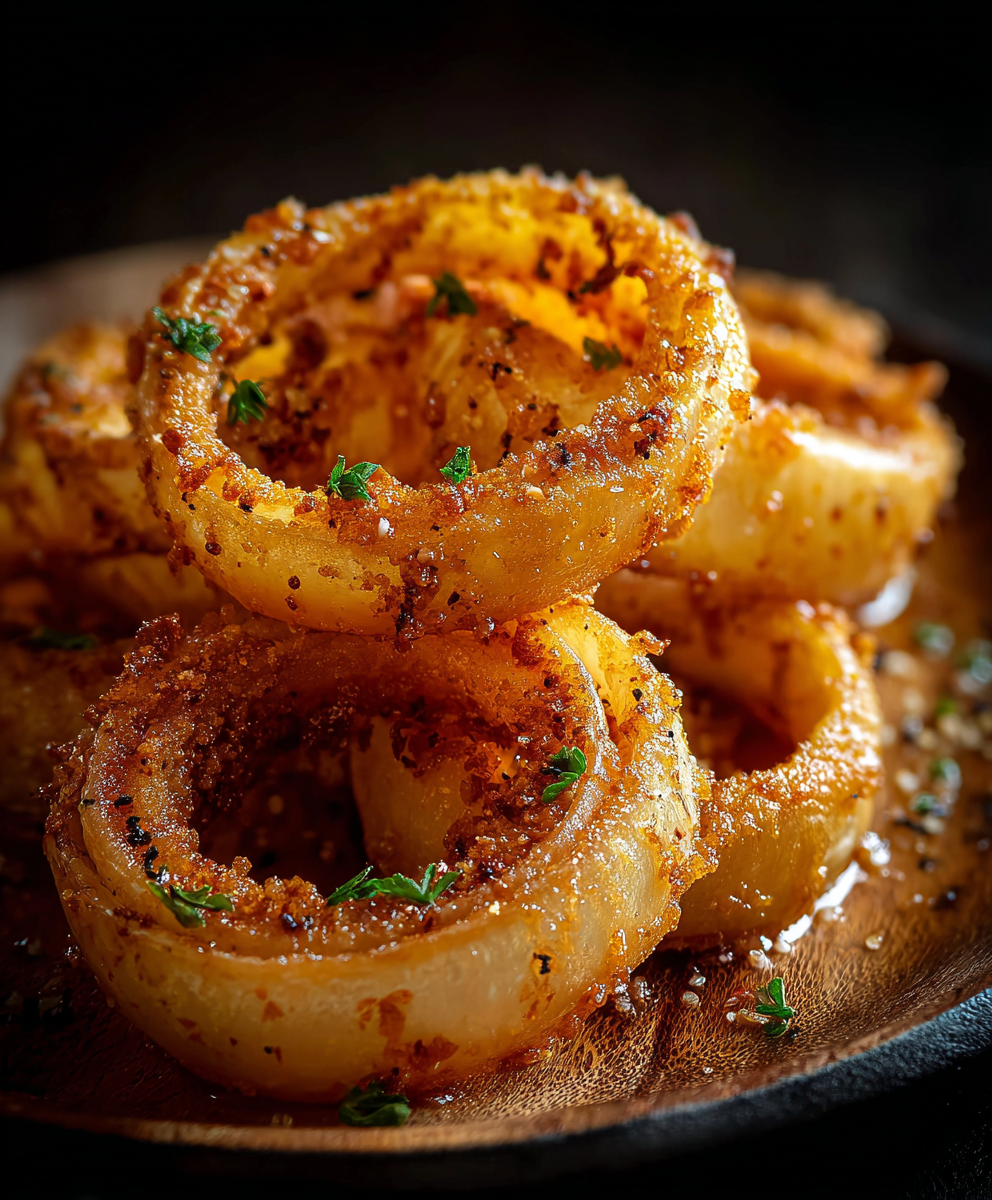 Baked Tennessee Onions with a golden top served on a plate