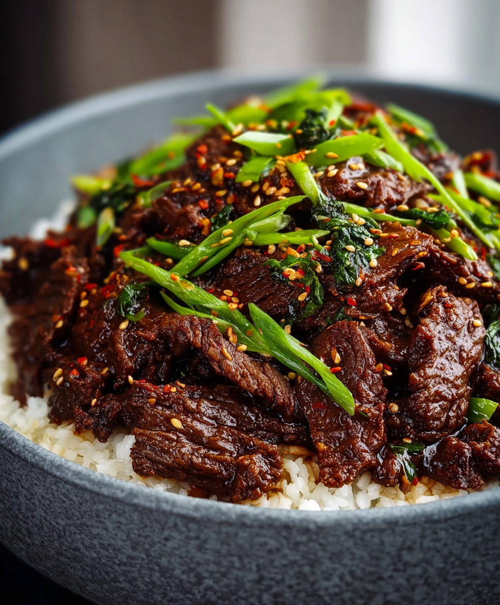 Shredded Korean beef in slow cooker