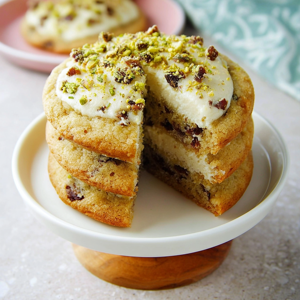 Top view of Eid Chocolate Pecan Cake with chocolate chips and pecans