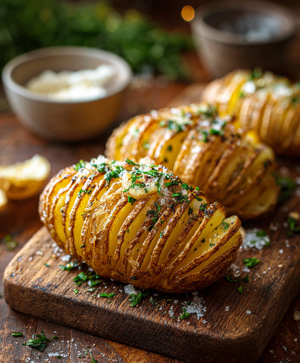 Classic Hasselback Potatoes