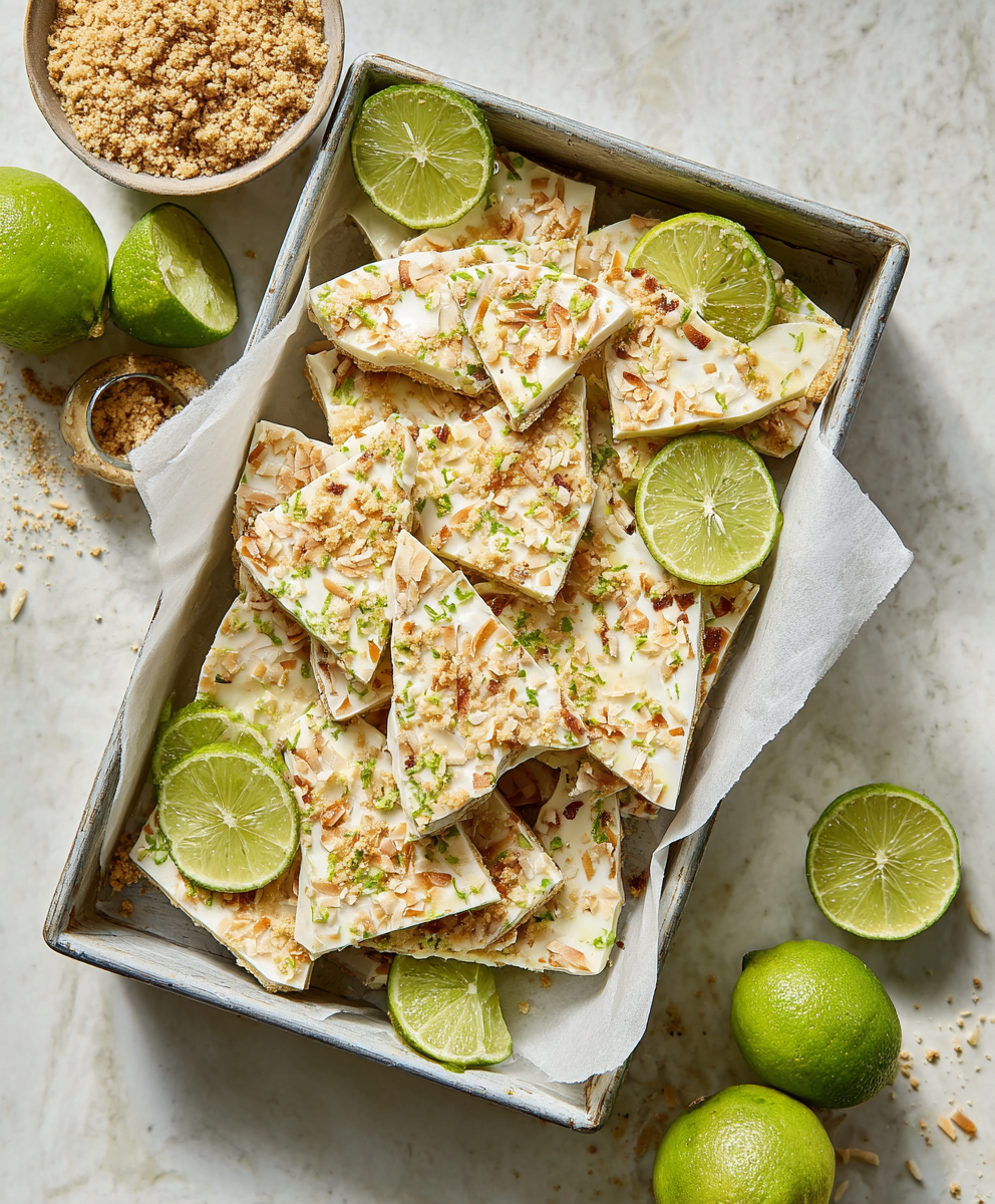 Key Lime Pie Yogurt Bark